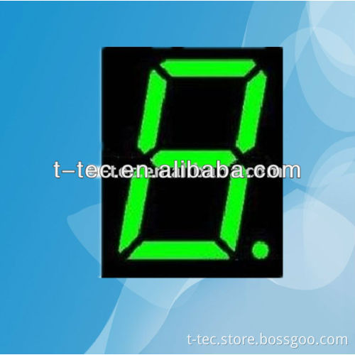 2.3" single 8 pure green led digit display